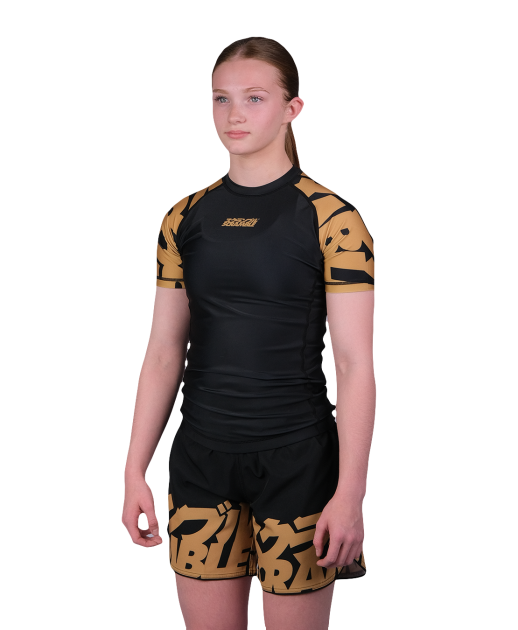 Baka Rashguard Kids – Black/Gold