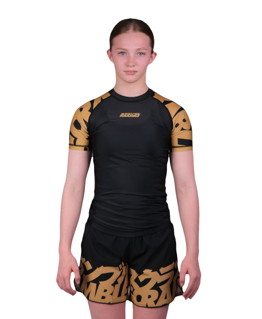 Baka Rashguard Kids – Black/Gold