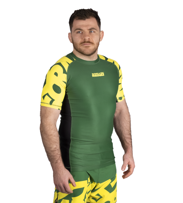 Baka Rashguard – Zielony & Yellow