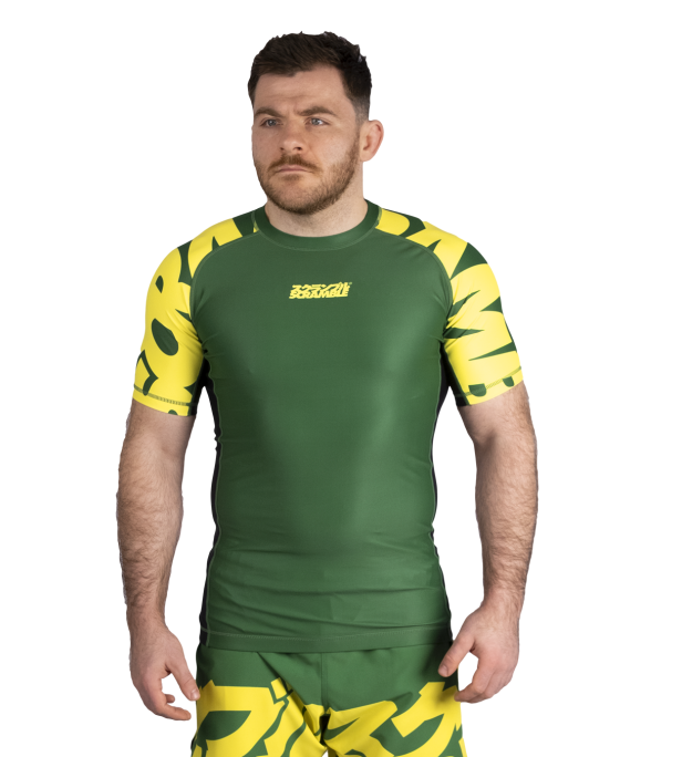 Baka Rashguard – Zielony & Yellow