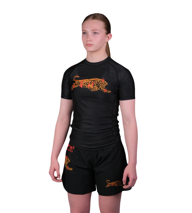 Burning Tiger Rashguard – Kids