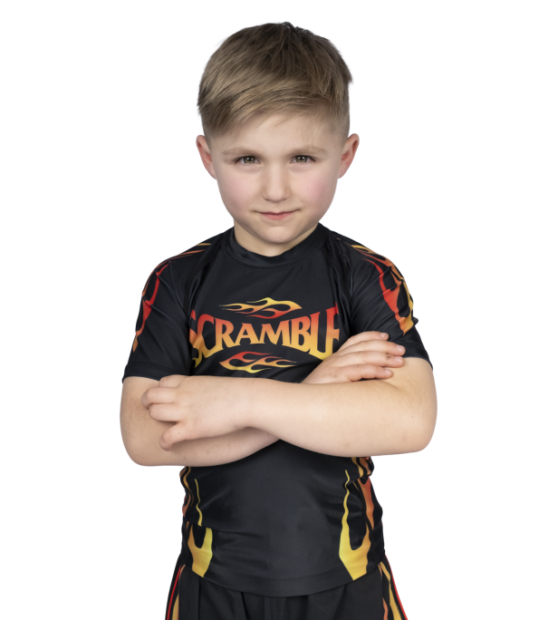 1998 Fire Rashguard Kids – Black